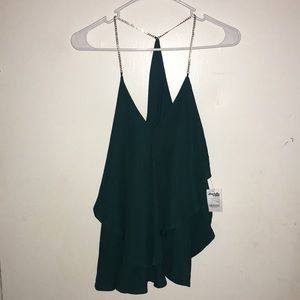 Flowy Green Night Out Top